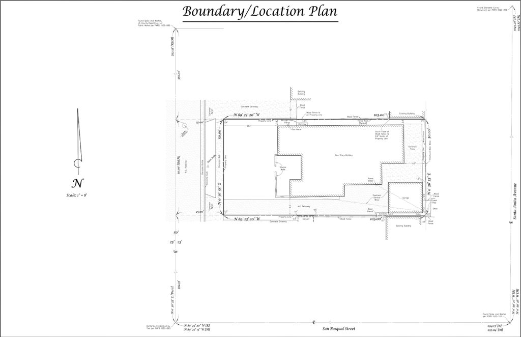 A boundary location plan