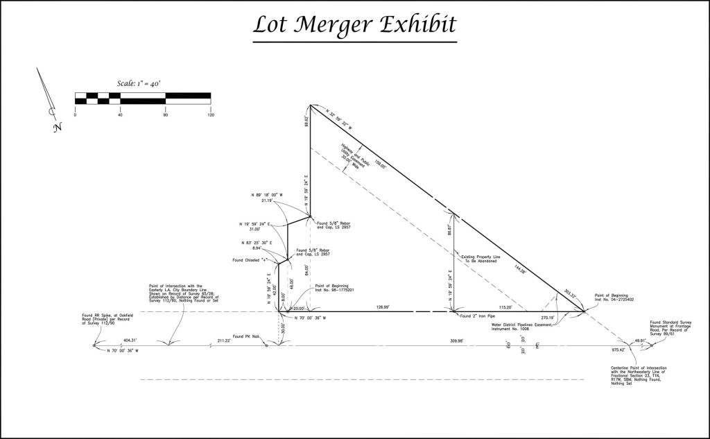 A lot merger exhibit